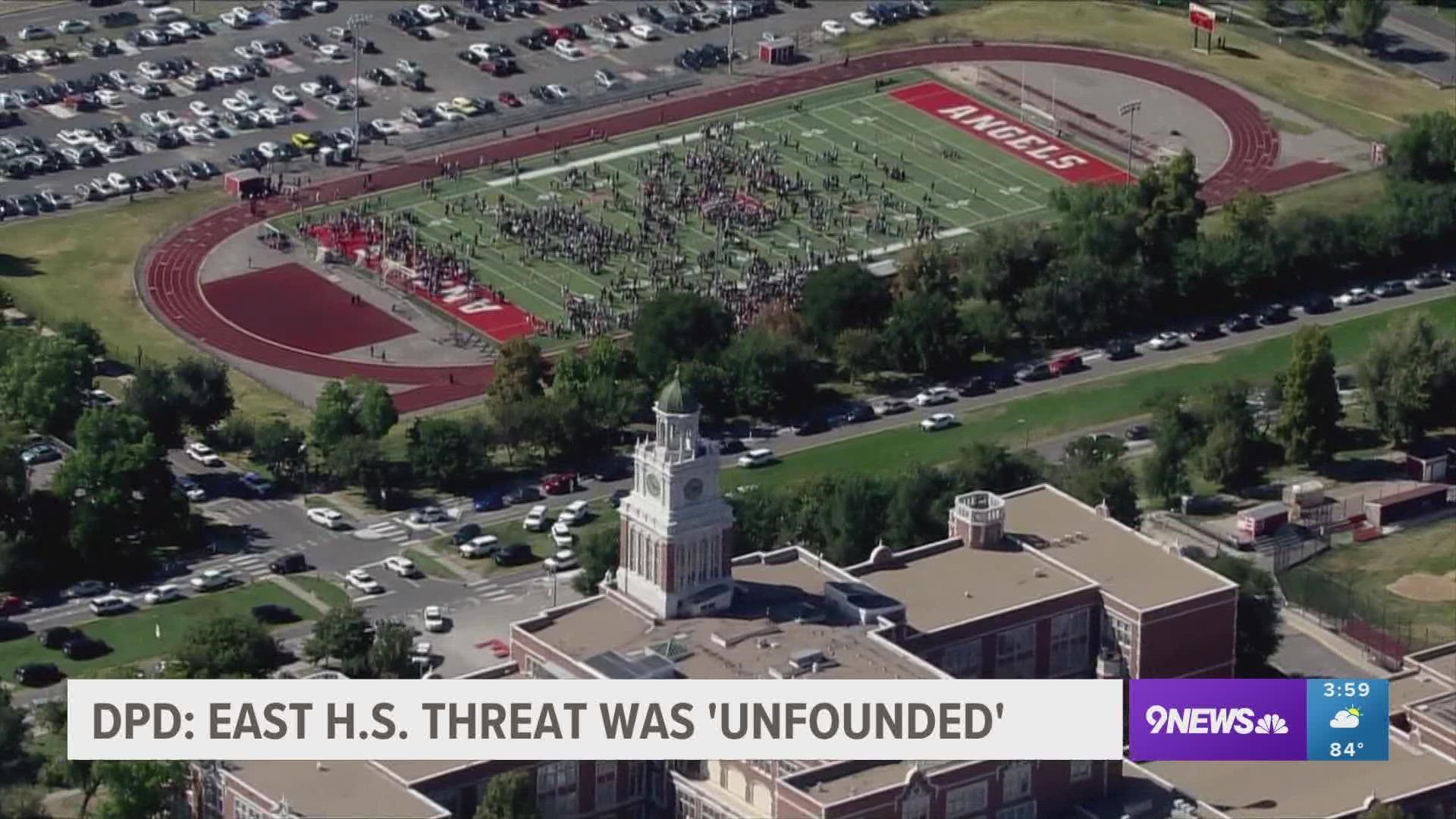 The school was deemed safe and students were dismissed by 3:45 p.m.