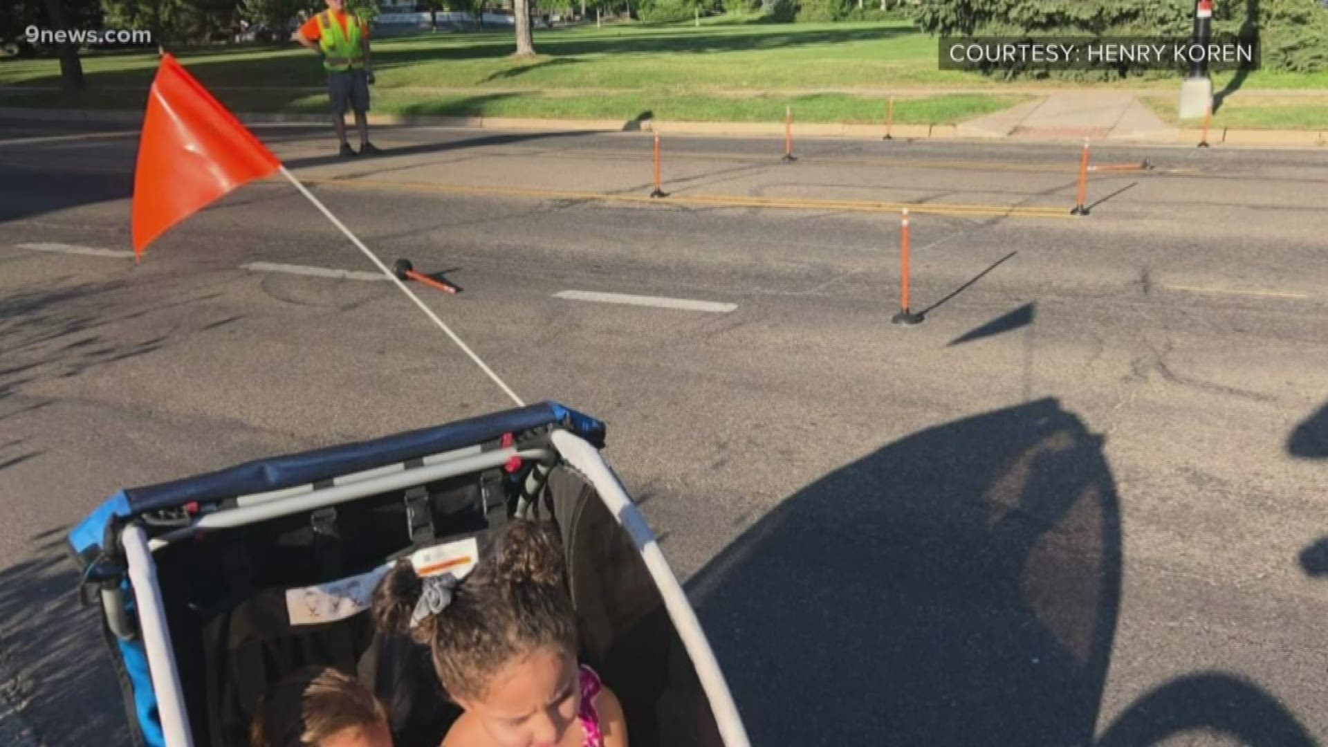 Someone's been placing toilet plungers in Boulder roadways to create a barrier along bike lanes.