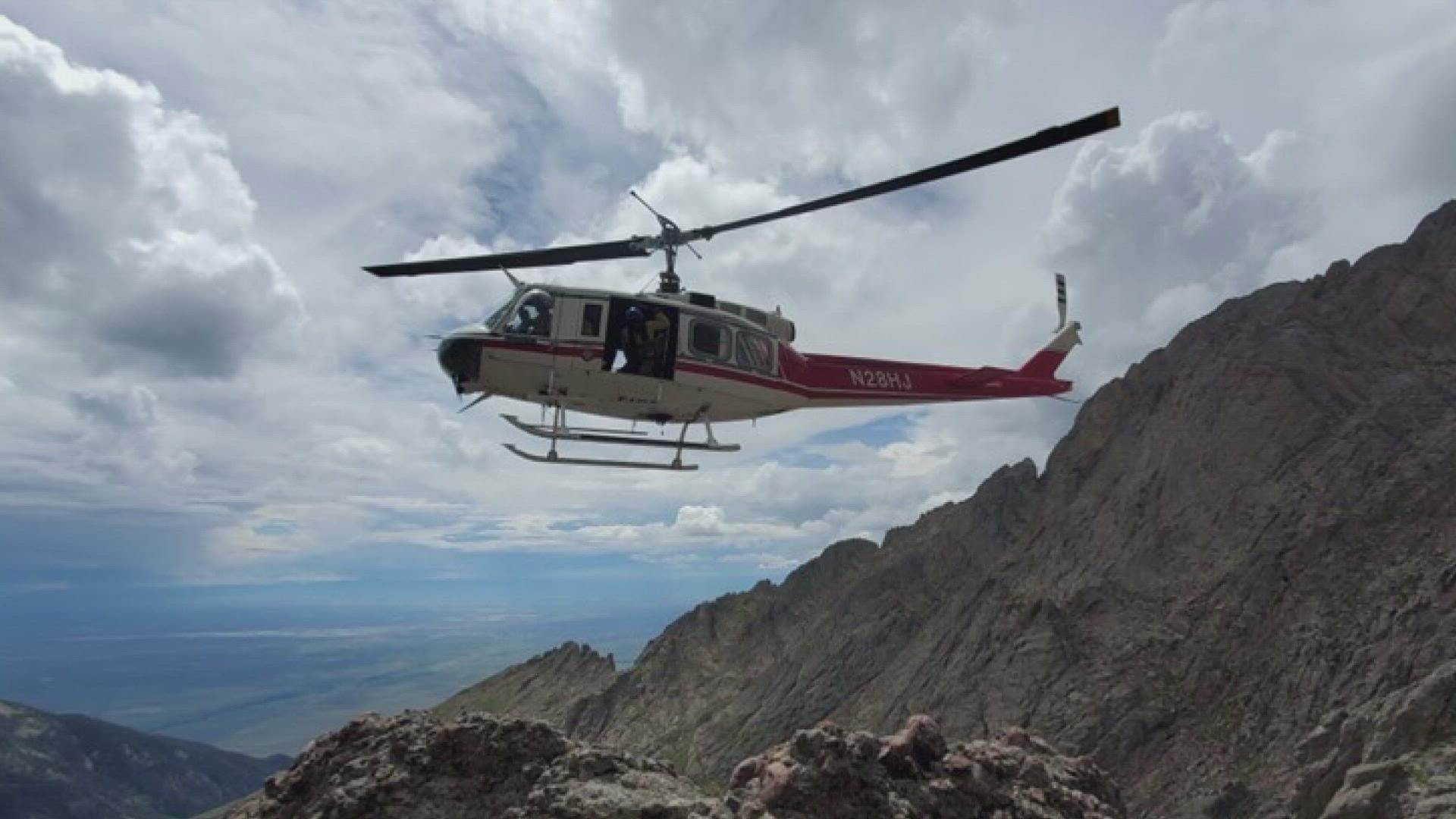 Rescue crews brought the two Denver-area climbers down near the Crestone Traverse in the Sangre de Cristo range.