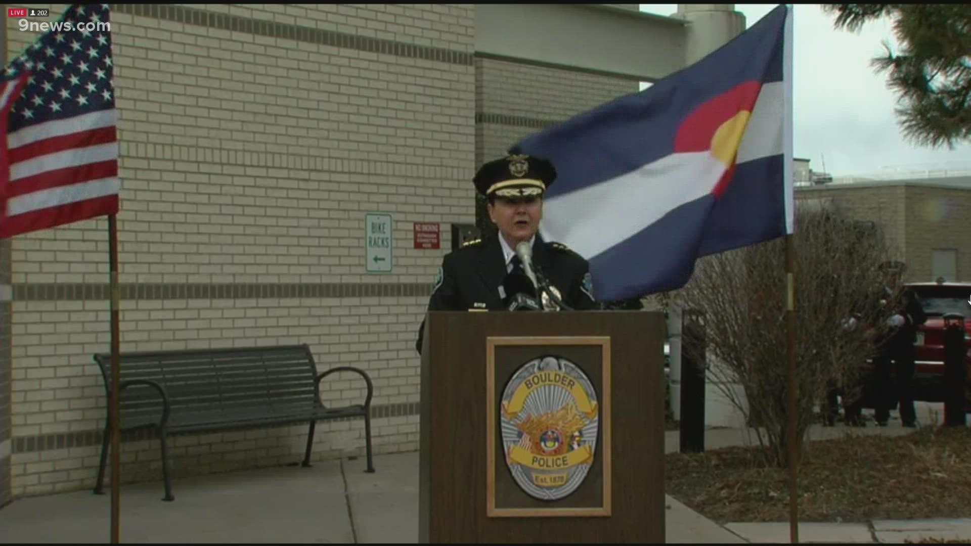 The Boulder Police Department and others remember Officer Eric Talley and other victims of the King Soopers shooting one year ago.