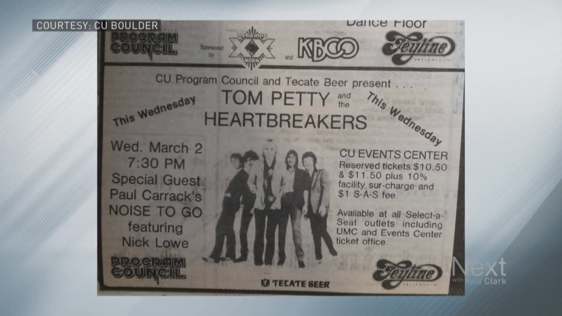 Tom Petty is being remembered around the world. He passed away last night at age 66. CU Boulder remembered Petty by sharing clips and photos from a concert there in 1983.