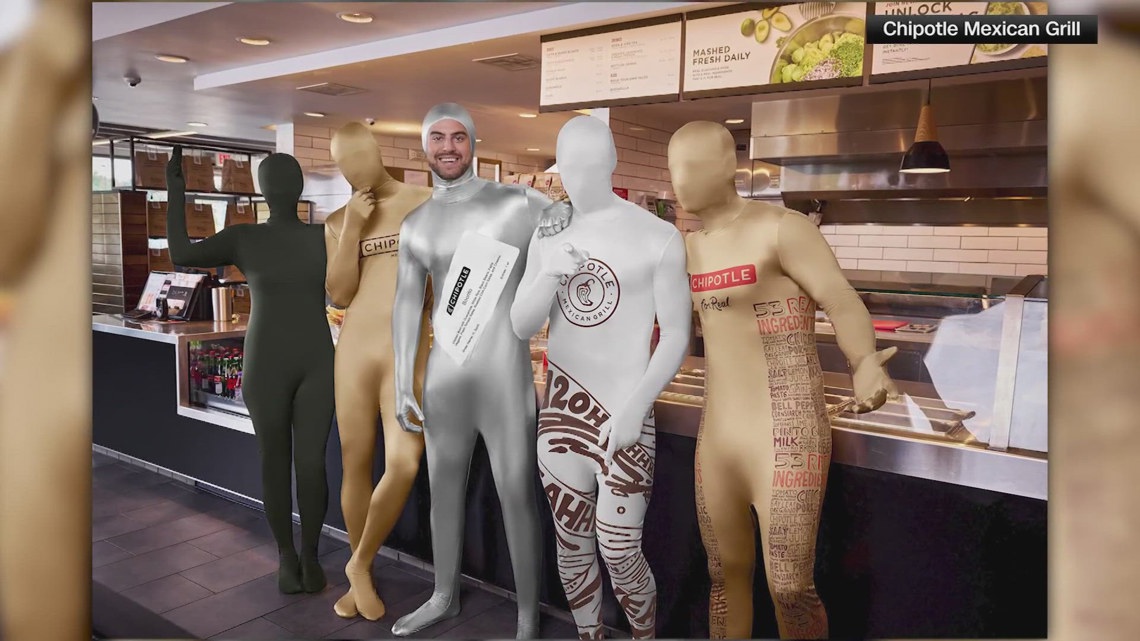 Chipotle collaborates with spirit halloween on costumes 9news