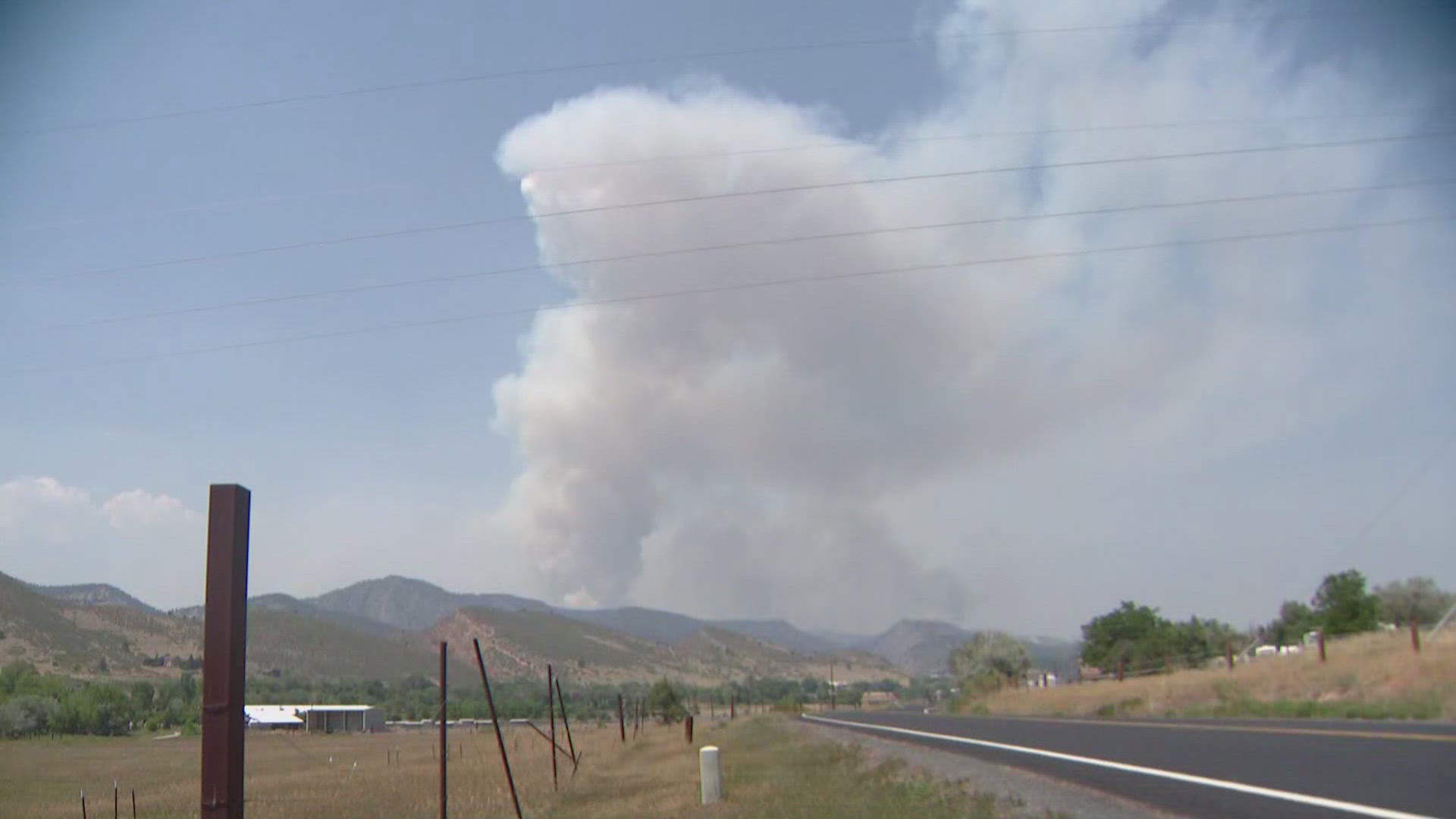 The wildfire has grown to 8,089 acres with no containment as of Thursday afternoon.