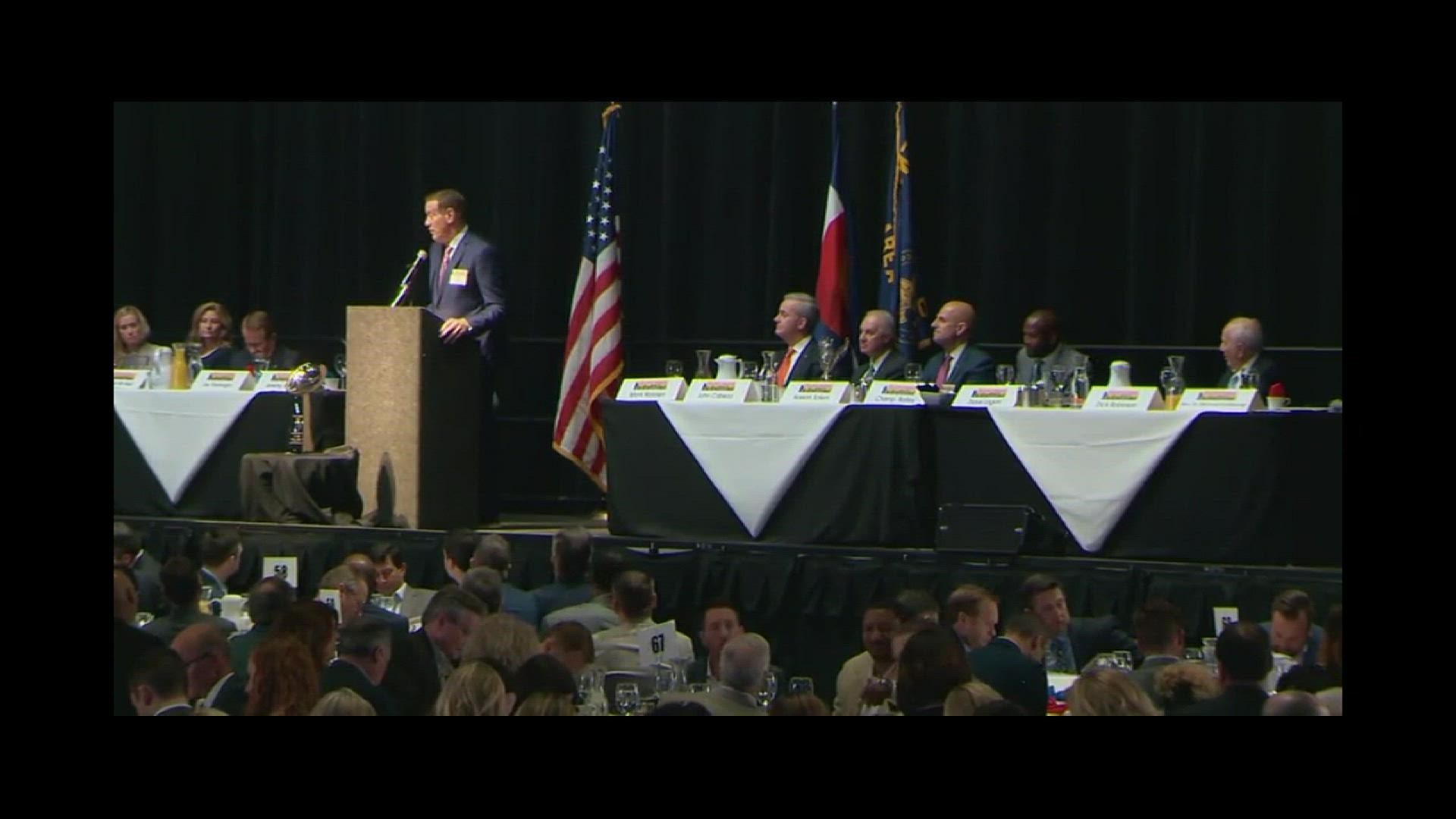 Champ Bailey was the keynote speaker at the 43rd Annual Denver Area Council Boy Scouts of America Sports Breakfast on Tuesday, April 9, 2019.