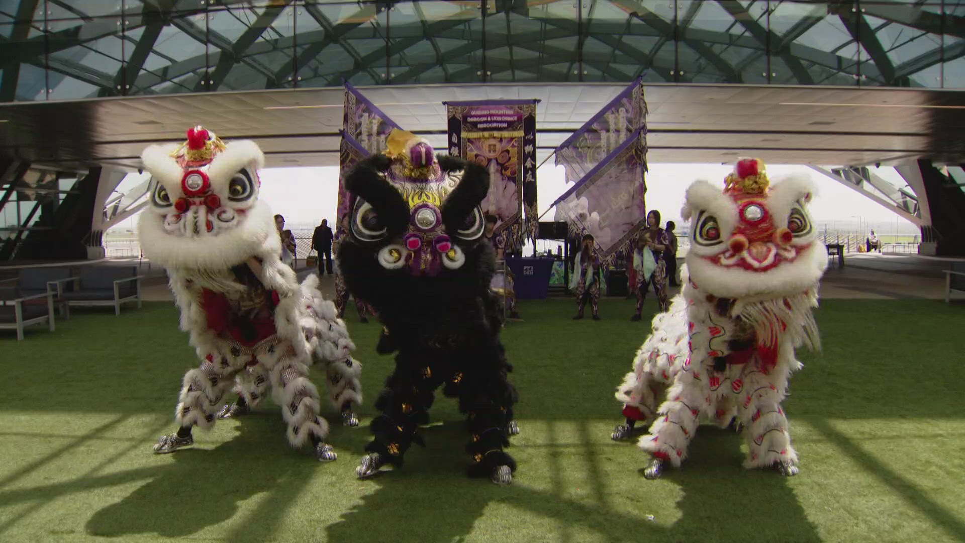 The celebration included traditional Japanese Taiko drummers, Polynesian dancers and a dragon parade.