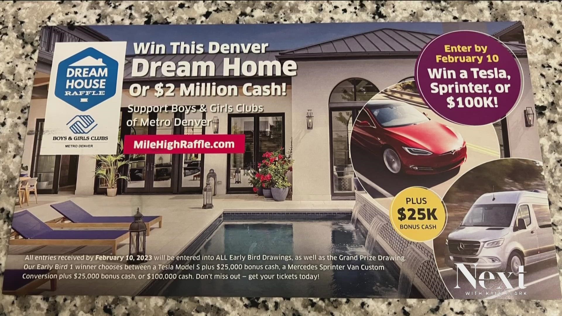 The Boys and Girls Club of Metro Denver has never given away a home as part of the Mile High Raffle.