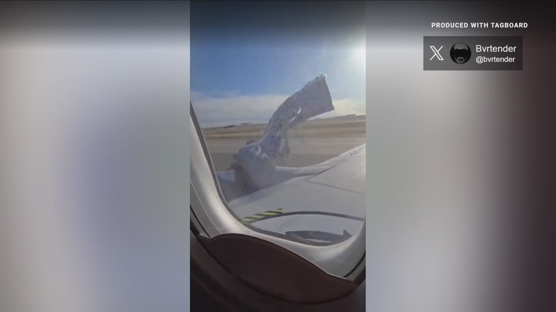 Southwest Flight 3695 was headed to Houston from Denver Sunday morning when the emergency was declared.