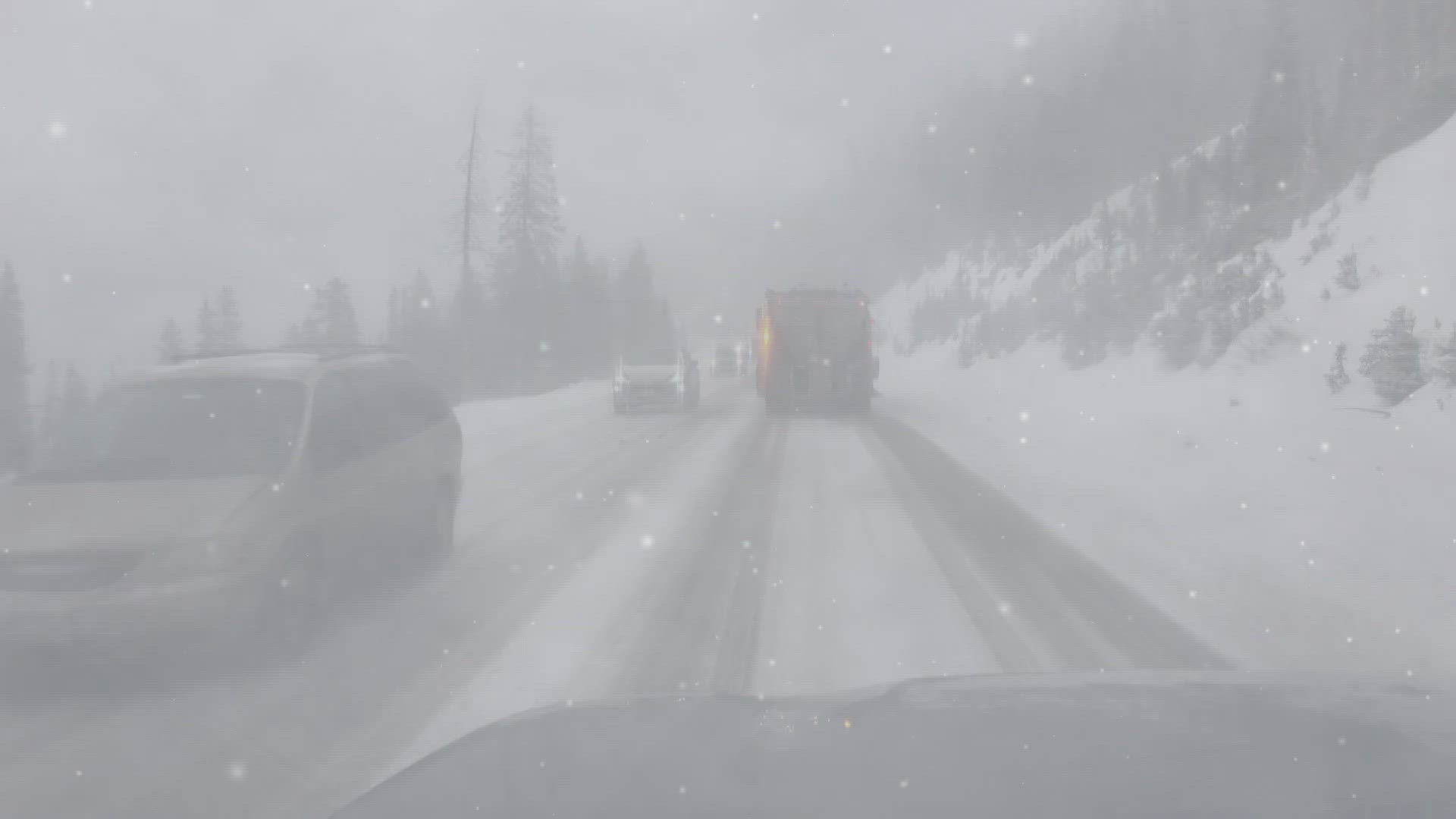Winter storms can bring quick bursts of heavy snow, called snow squalls, through Colorado.