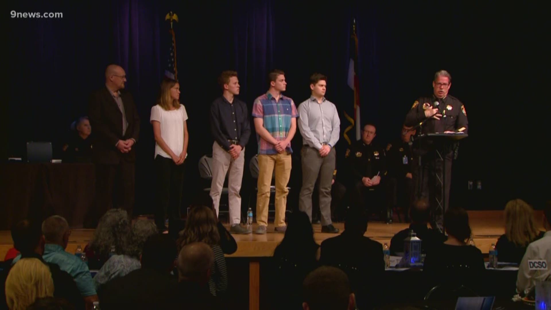 A night that usually recognizes the actions of Douglas County deputies also honored the heroes from the STEM School Highlands Ranch shooting.
