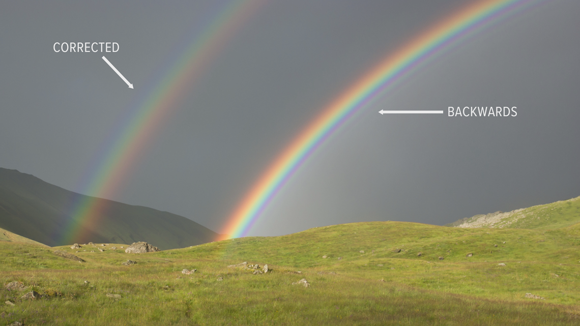 The science behind color patterns in a double rainbow | 9news.com