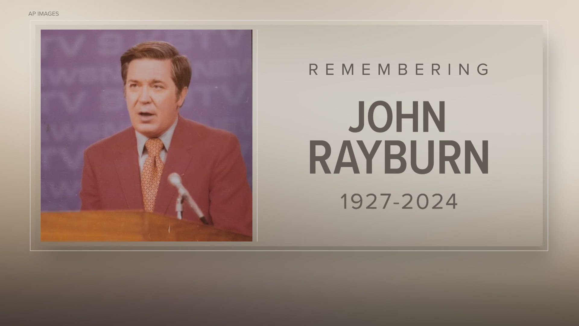 Rayburn was the only anchor who worked for all three Denver networks at that time, and he was famous for his closing: "May all your news be good news."