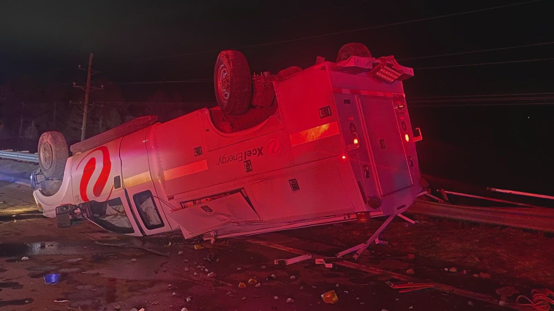 Colorado State Patrol said a 63-year-old woman died after crashing head-on into an Xcel Energy service truck on Highway 285 near Conifer on Friday.