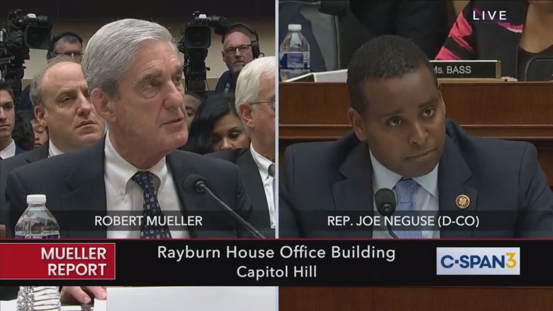 U.S. Rep. Joe Neguse (D-Colo.) questioned former special counsel Robert Mueller during testimony before the House Judiciary Committee on July 24, 2019. Mueller investigated allegations of Russian interference in the 2016 presidential election, as well as whether Pres. Trump's campaign colluded with the Russian government.