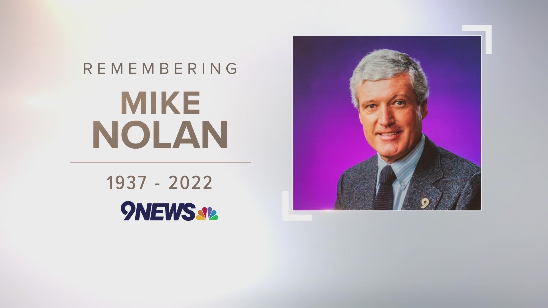 Mike Nolan, who passed away after a brief illness, began working for 9NEWS in the '70s. He stayed into the '90s and worked in Denver sports until retiring in 2004.