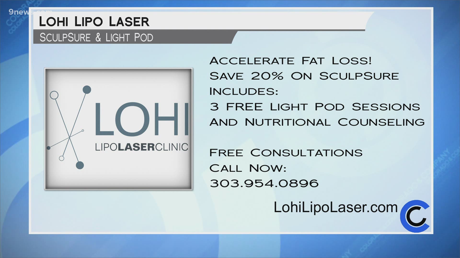 Try SculpSure for 20% off and get free nutritional counseling and light pod sessions, too! Call 303.954.0896 or visit LohiLipoLaser.com to get started.