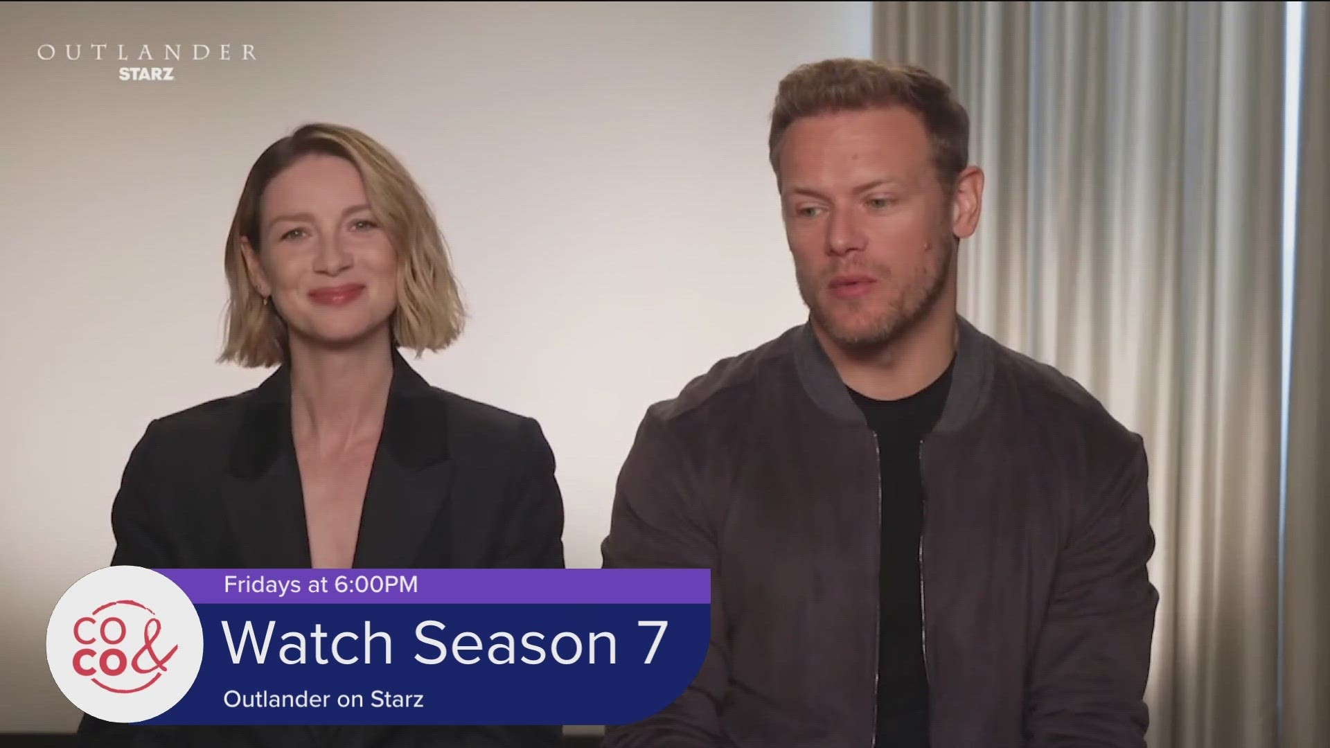 Dani chats with the stars who play Claire and Jamie Fraser from "Outlander". Join the millions who watch this romantic romp through time.