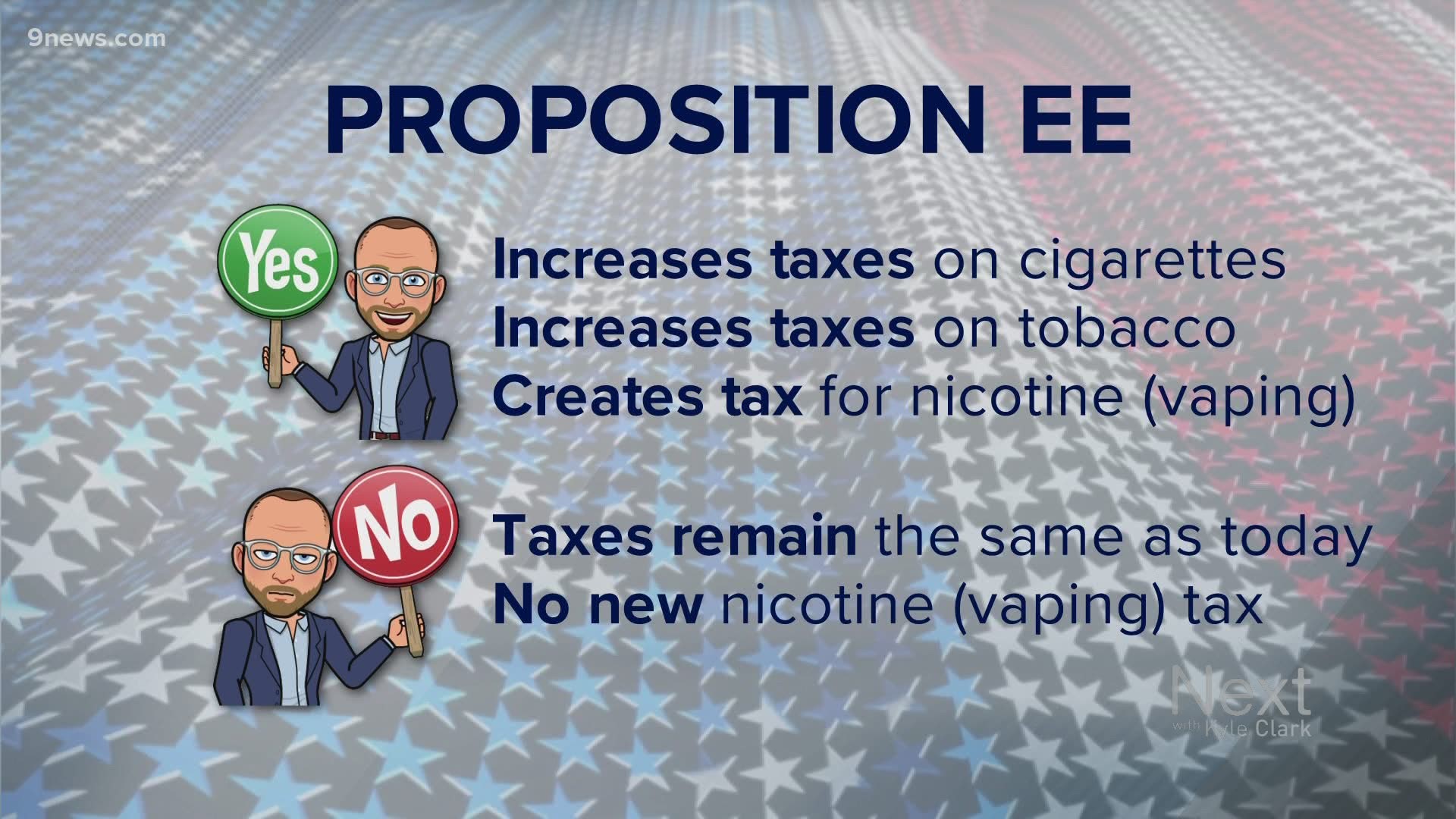 This is part of a series of statewide ballot reviews called "We Don't Have To Agree, But Let's Just Vote." Today we study Prop. EE and its effect on cigarette taxes.