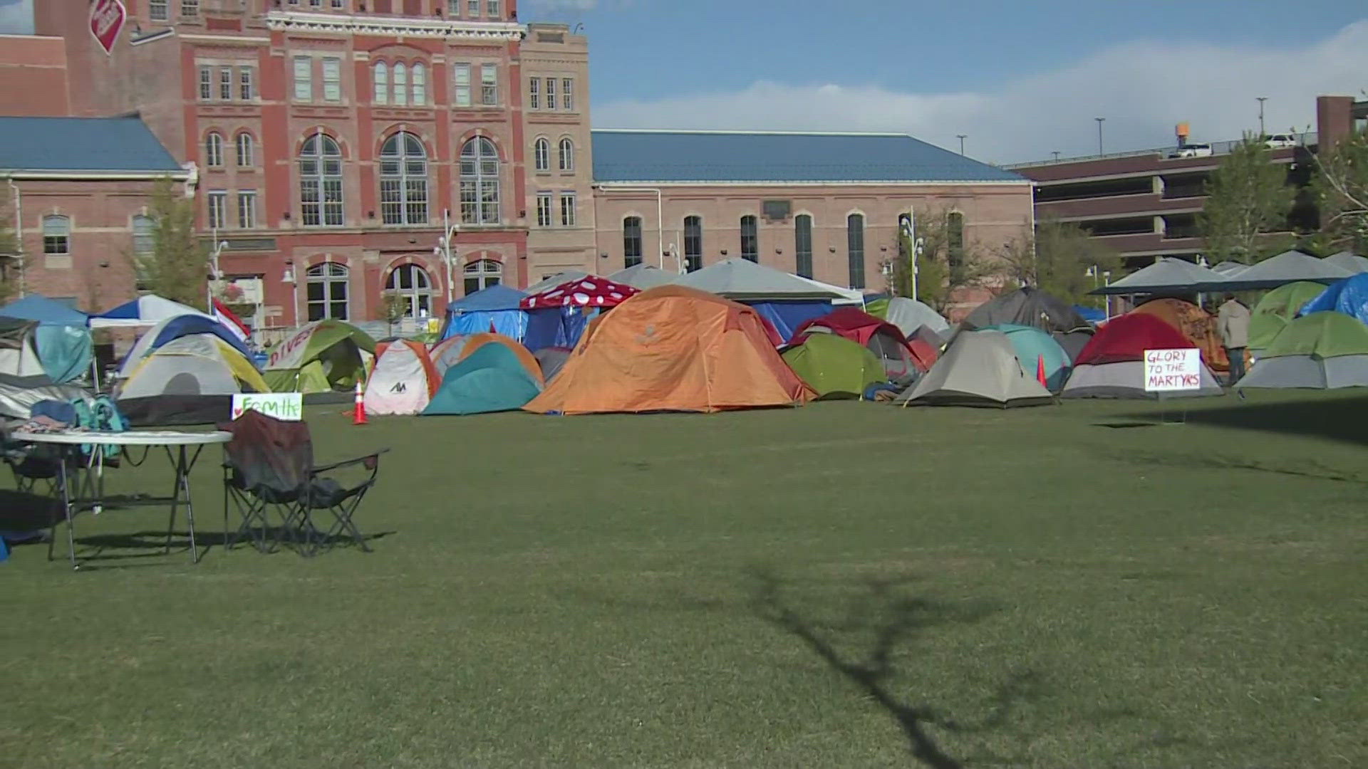 Students at the Auraria campus in Denver are refusing to return to class after they walked out Monday afternoon.