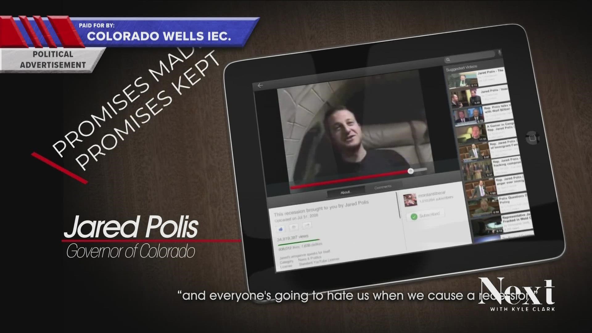 We truth-tested an anti-Polis ad made by Ganahl backer Deep Colorado Wells using an iconic scene from the Anchorman.