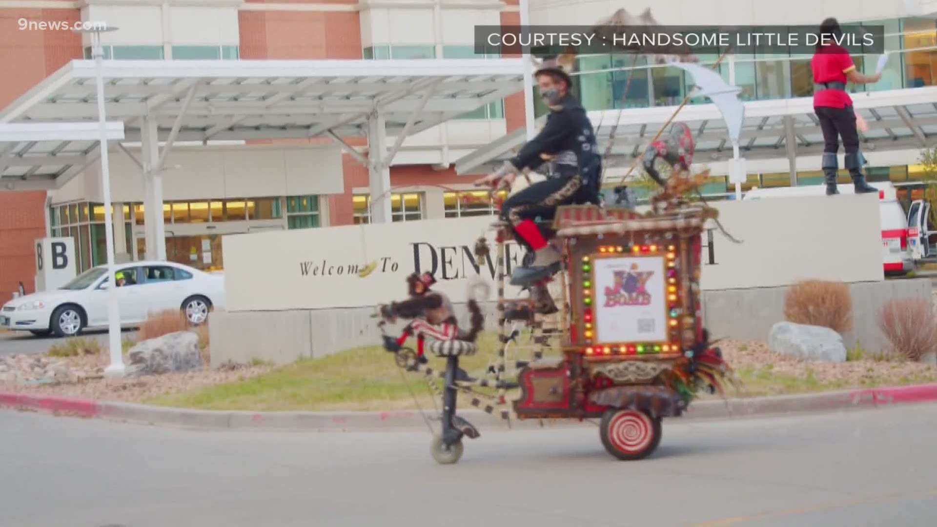 Handsome Little Devils recently performed outside Denver Health to spread a little joy to workers and patients.