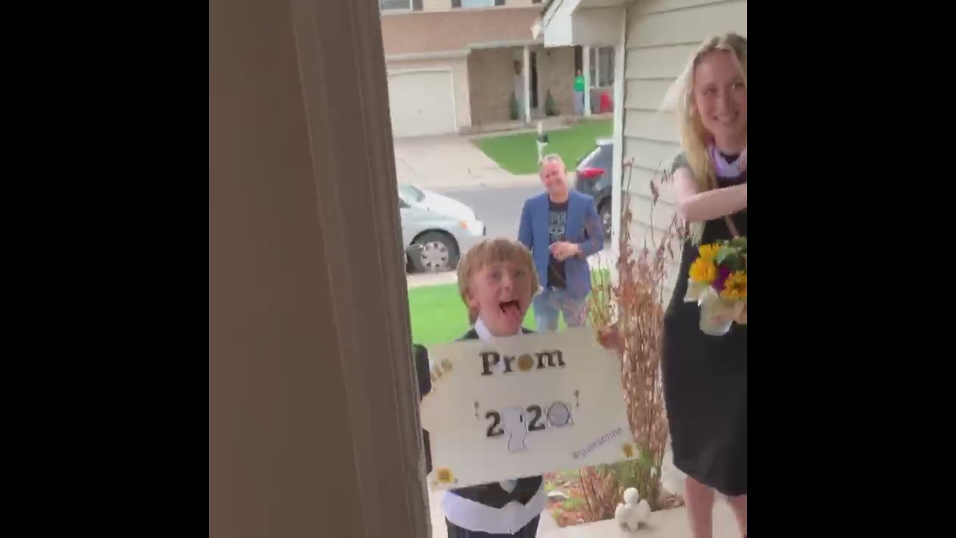 When big sister Rachel's prom was canceled due to the COVID-19 pandemic, Levi stepped up and surprised her with an at-home celebration.