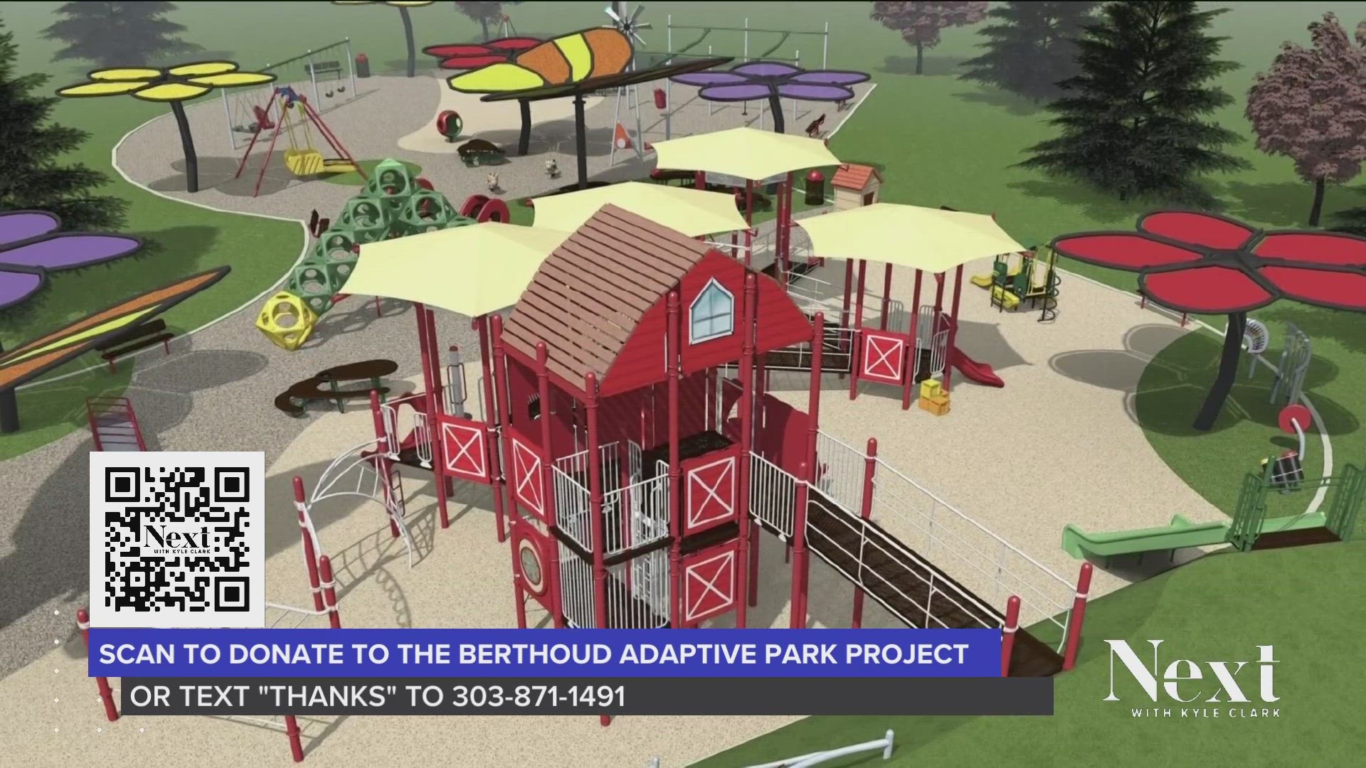 We're supporting an adaptive playground project in Berthoud, so that kids of all abilities can play together.