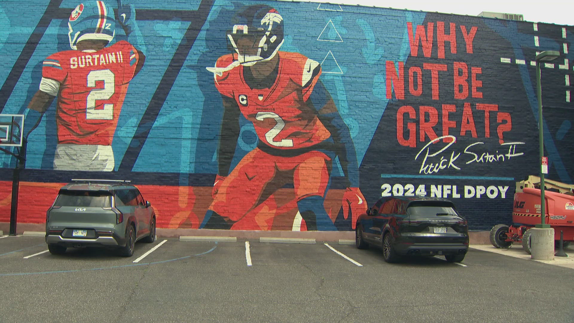 The new mural is located at the corner of 22nd Avenue and Market Street in downtown Denver.