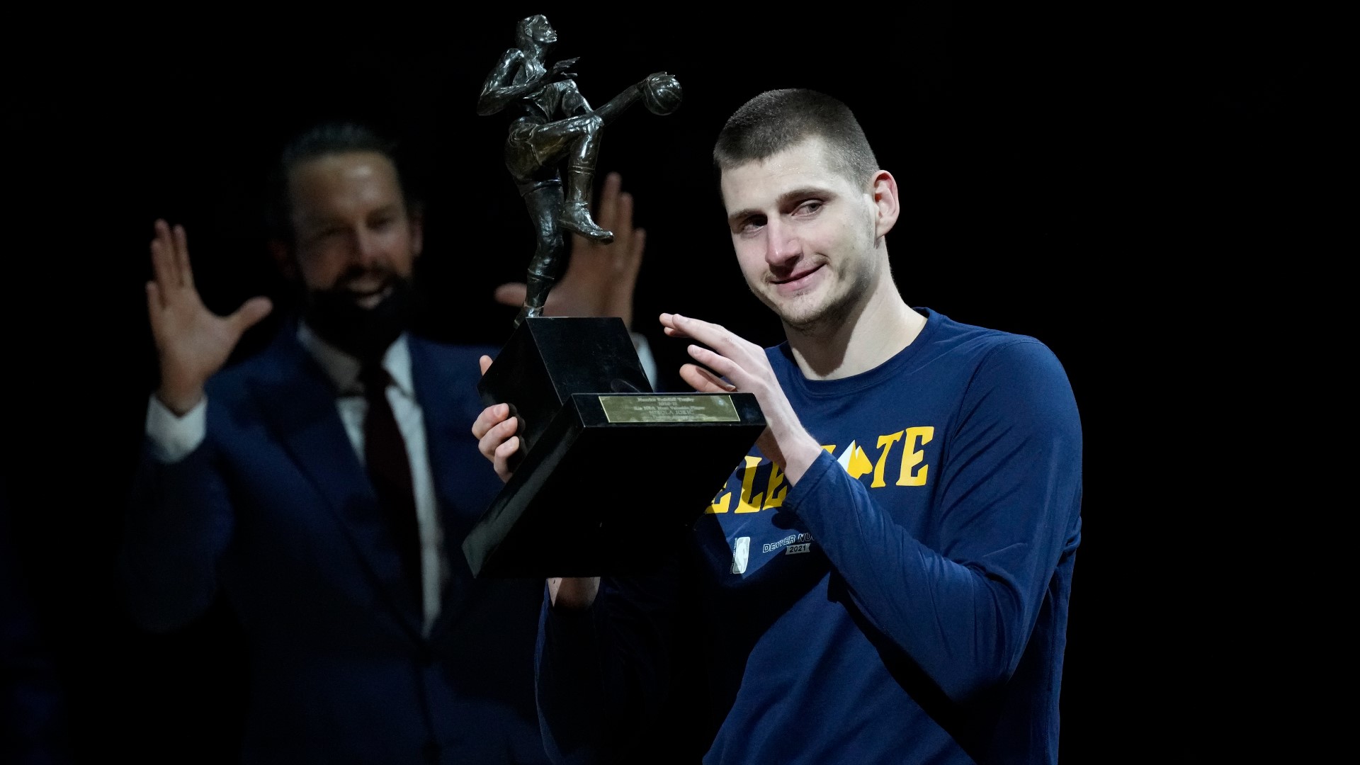 Nikola Jokic was the first player in NBA history with 2,000 points, 1,000 rebounds and 500 assists in a season.