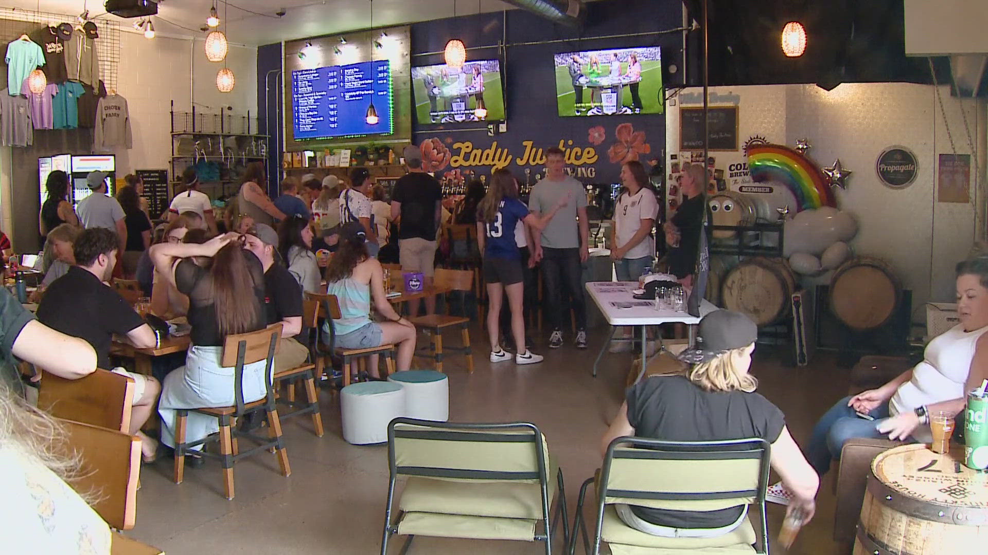 The event in Englewood gave fans a chance to watch women's soccer and celebrate the beginning of Pride Month.