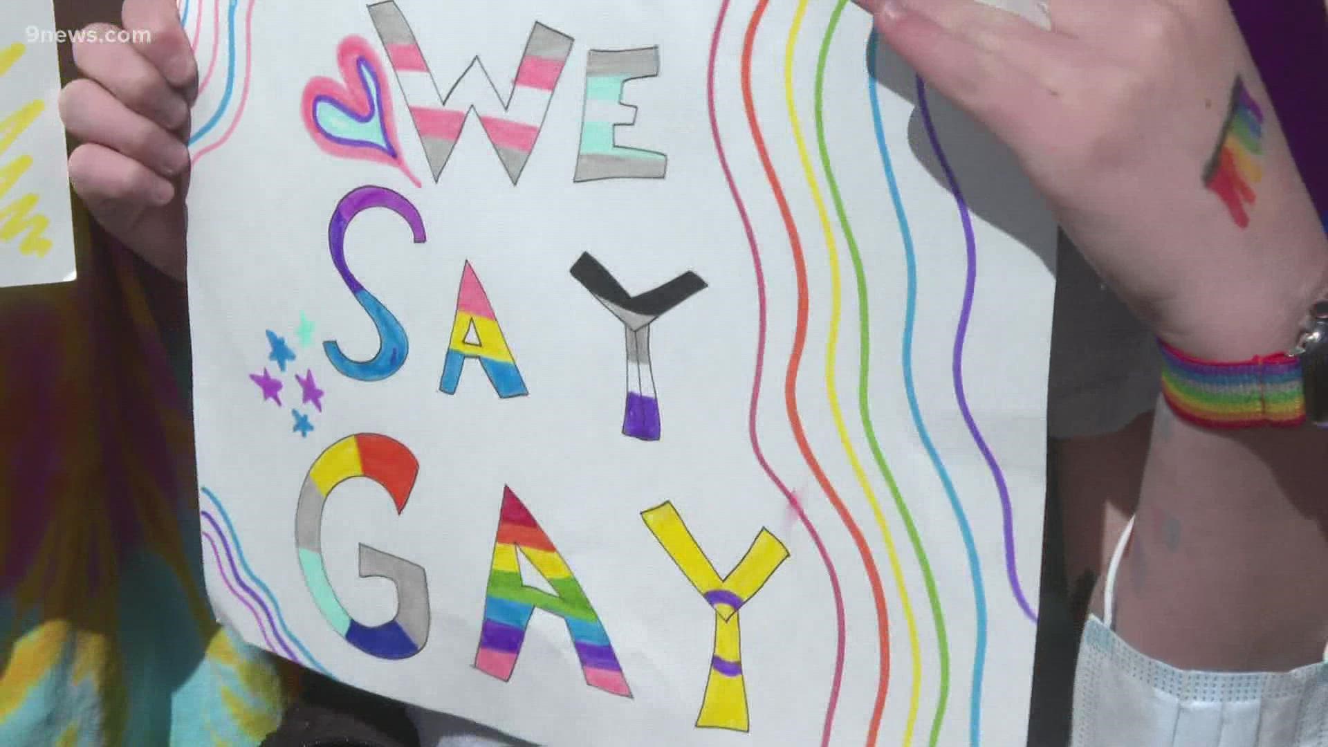 The Florida "don't say gay" bill bans classroom discussion about sexual orientation or gender identity in primary schools.