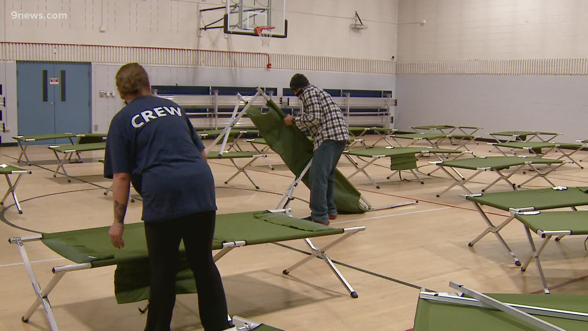 Volunteers have been working alongside paid staff to make sure places like Denver's st Charles Rec center ready.