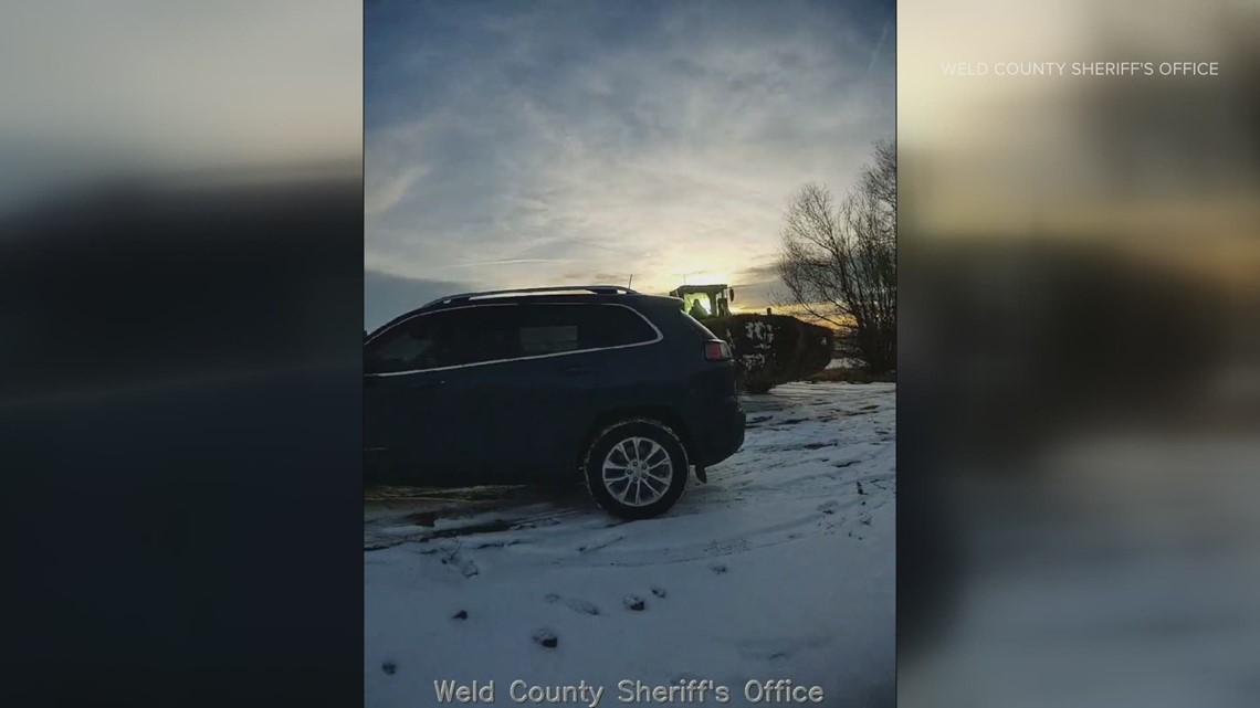 Body camera footage shows man using front loader with hay ...