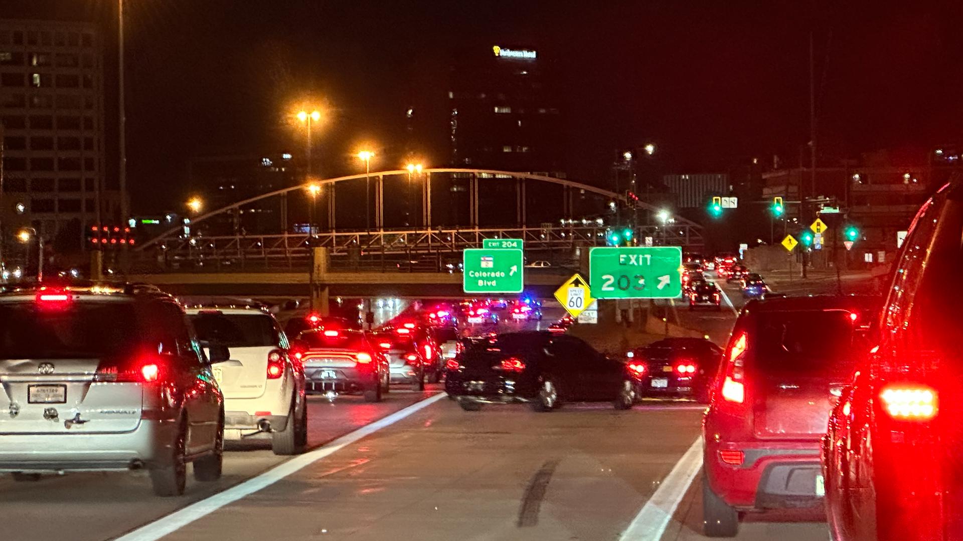 Northbound Interstate 25 in south Denver reopens after crash | 9news.com