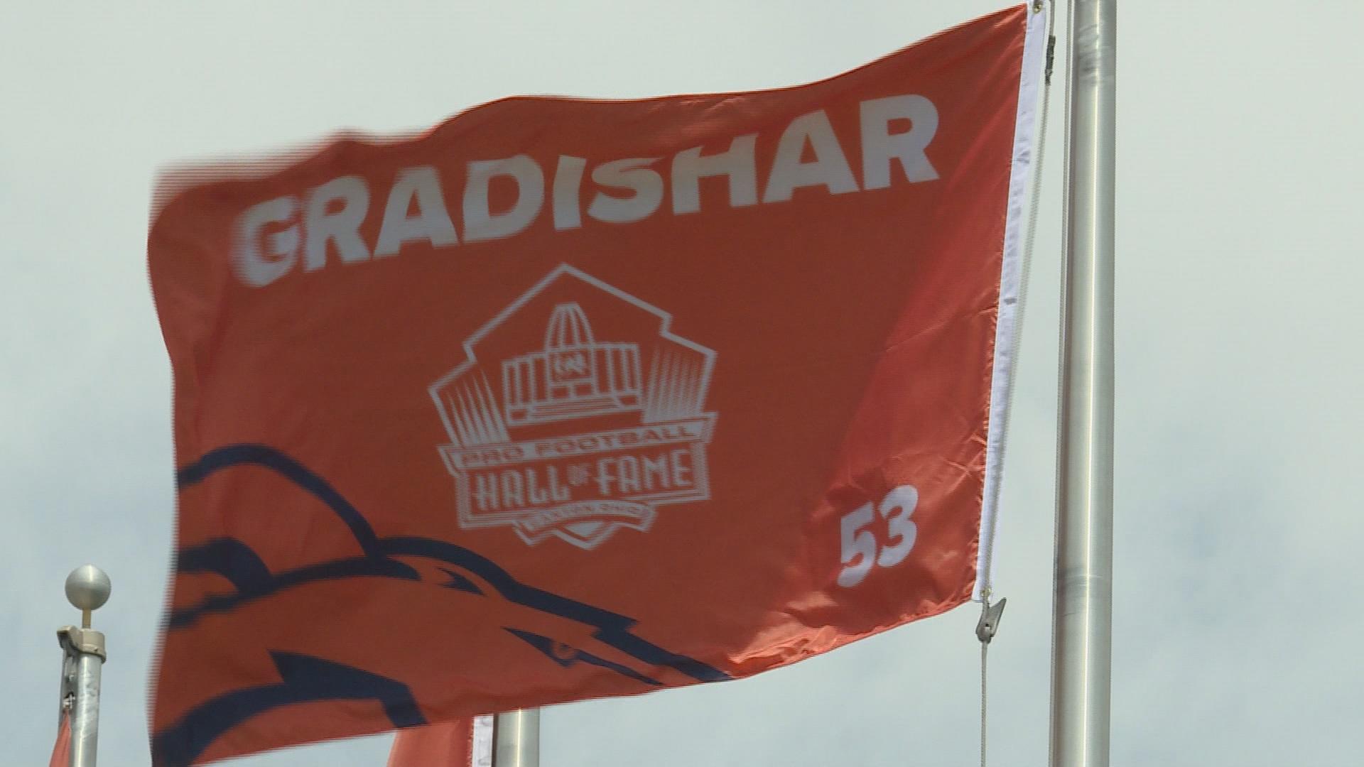 Randy Gradishar spoke at Denver Broncos training camp practice ahead of his induction into the Pro Football Hall of Fame.