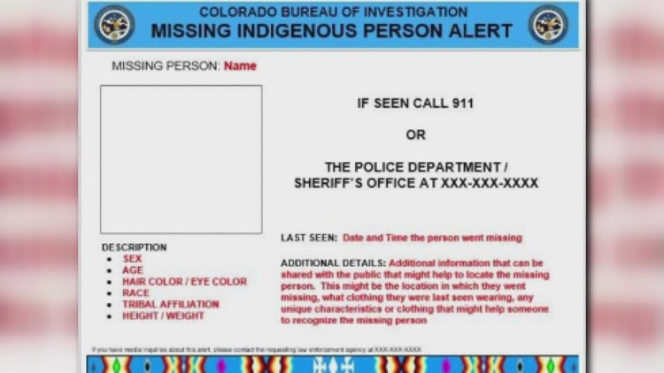 Colorado launches new alert for missing Indigenous people
