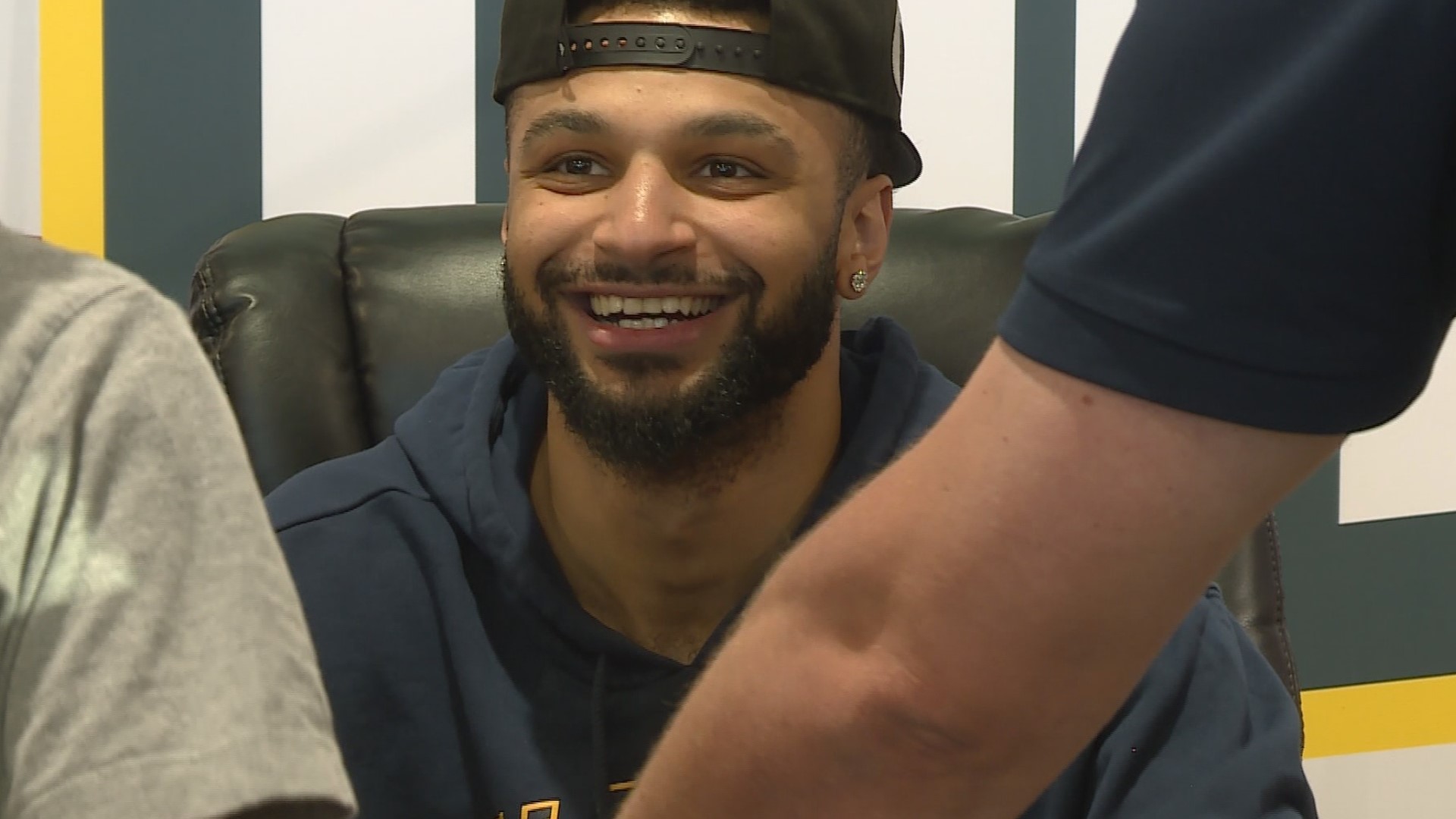 Jamal Murray signed autographs for Denver Nuggets fans on Tuesday night.