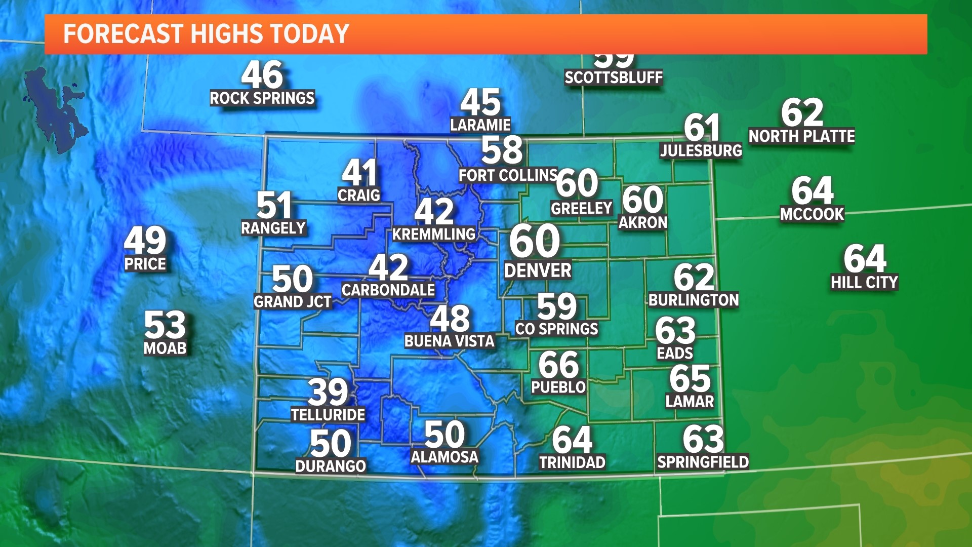 Breezy, seasonal Tuesday afternoon