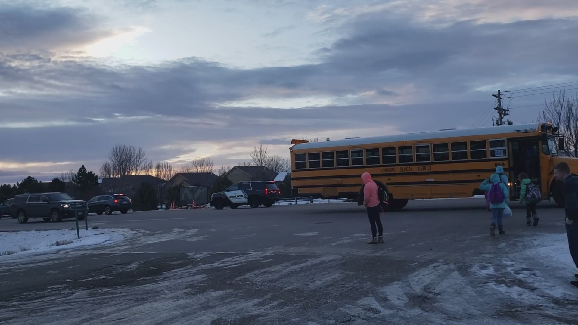 Video taken by Brittany Ramos Wednesday morning shows a CSU police vehicle failing to stop for a school bus. The department said they're looking into the incident.