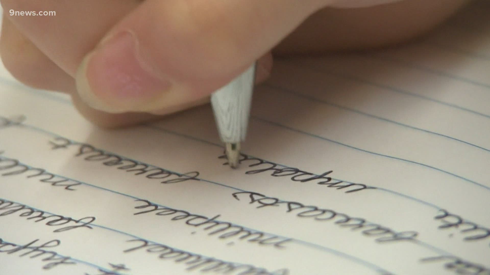 Experts say writing a thank you note helps teach children about gratitude.