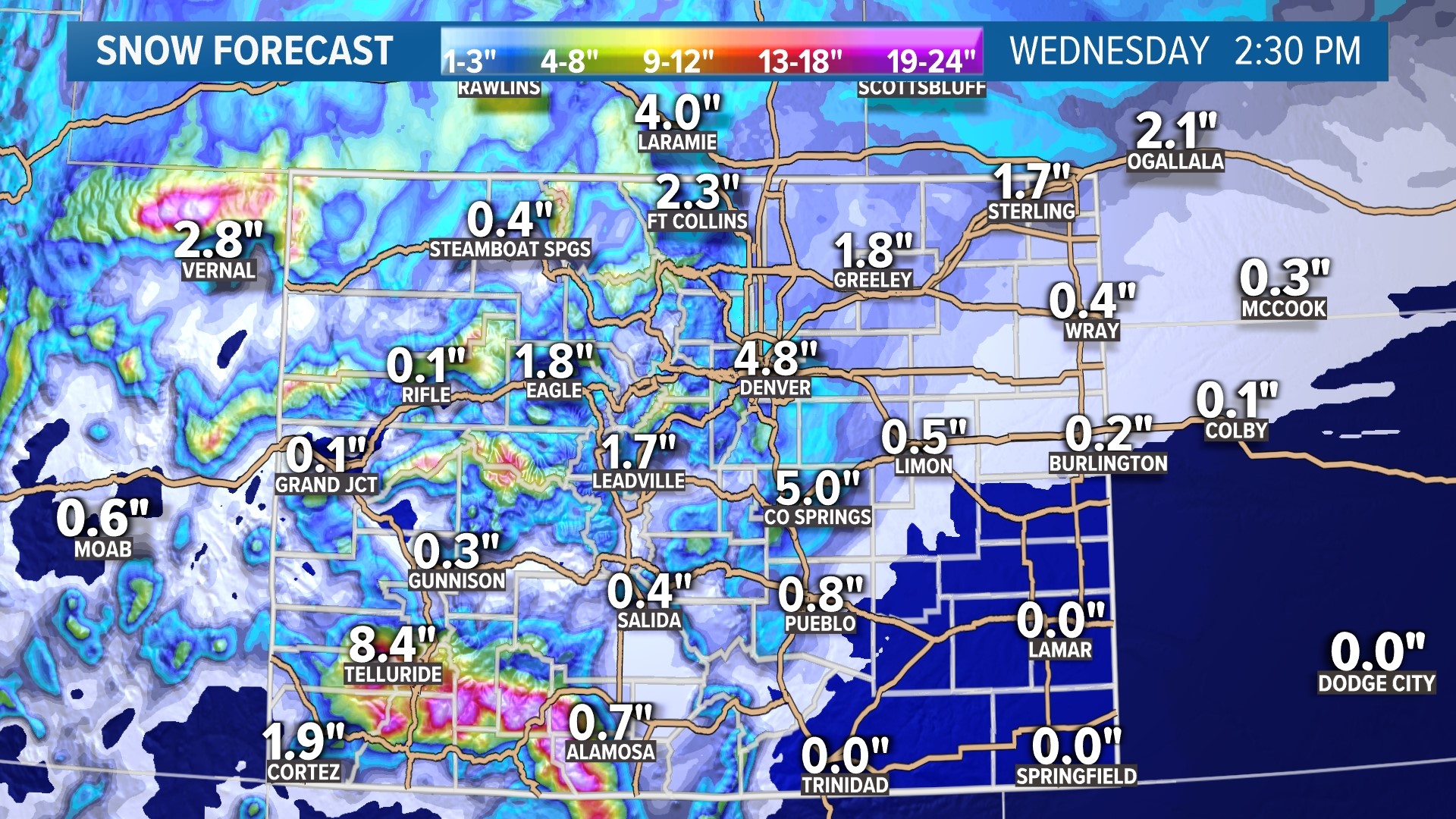 Colorado road conditions: Snow creates mess on Denver area roads ...