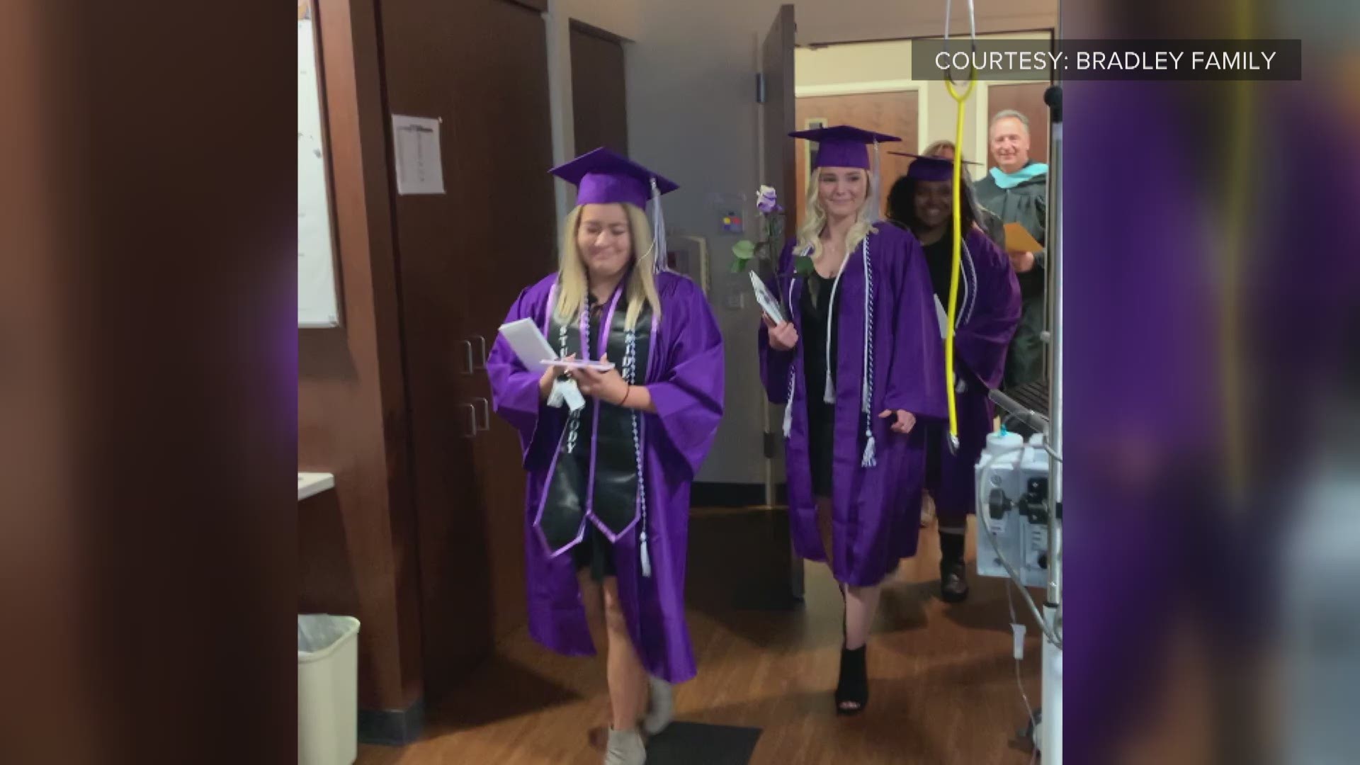 When Grace Bradley had to unexpectedly miss her graduation, graduation came to her.