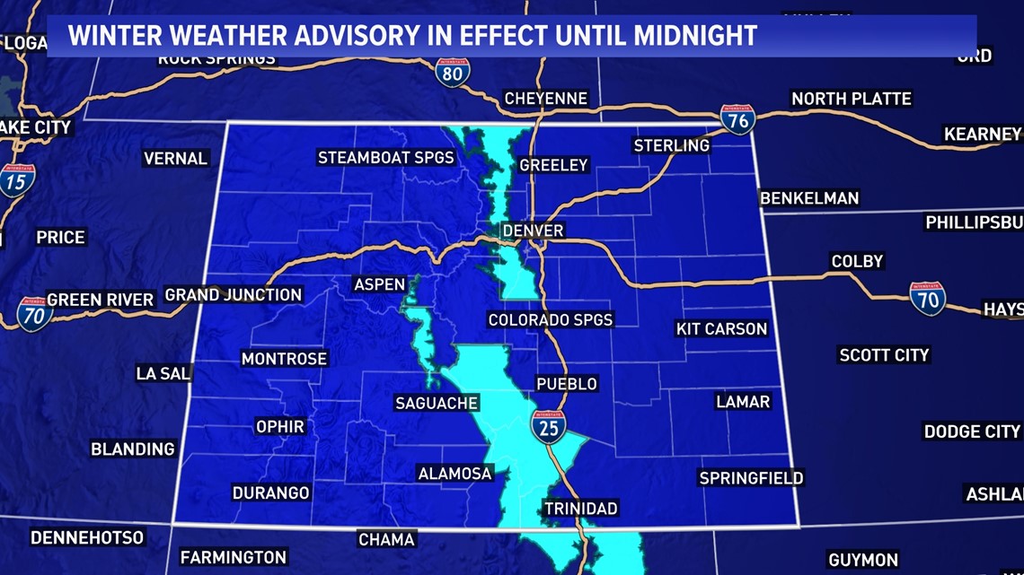 Snow moves out overnight; sunny, dry weekend | 9news.com