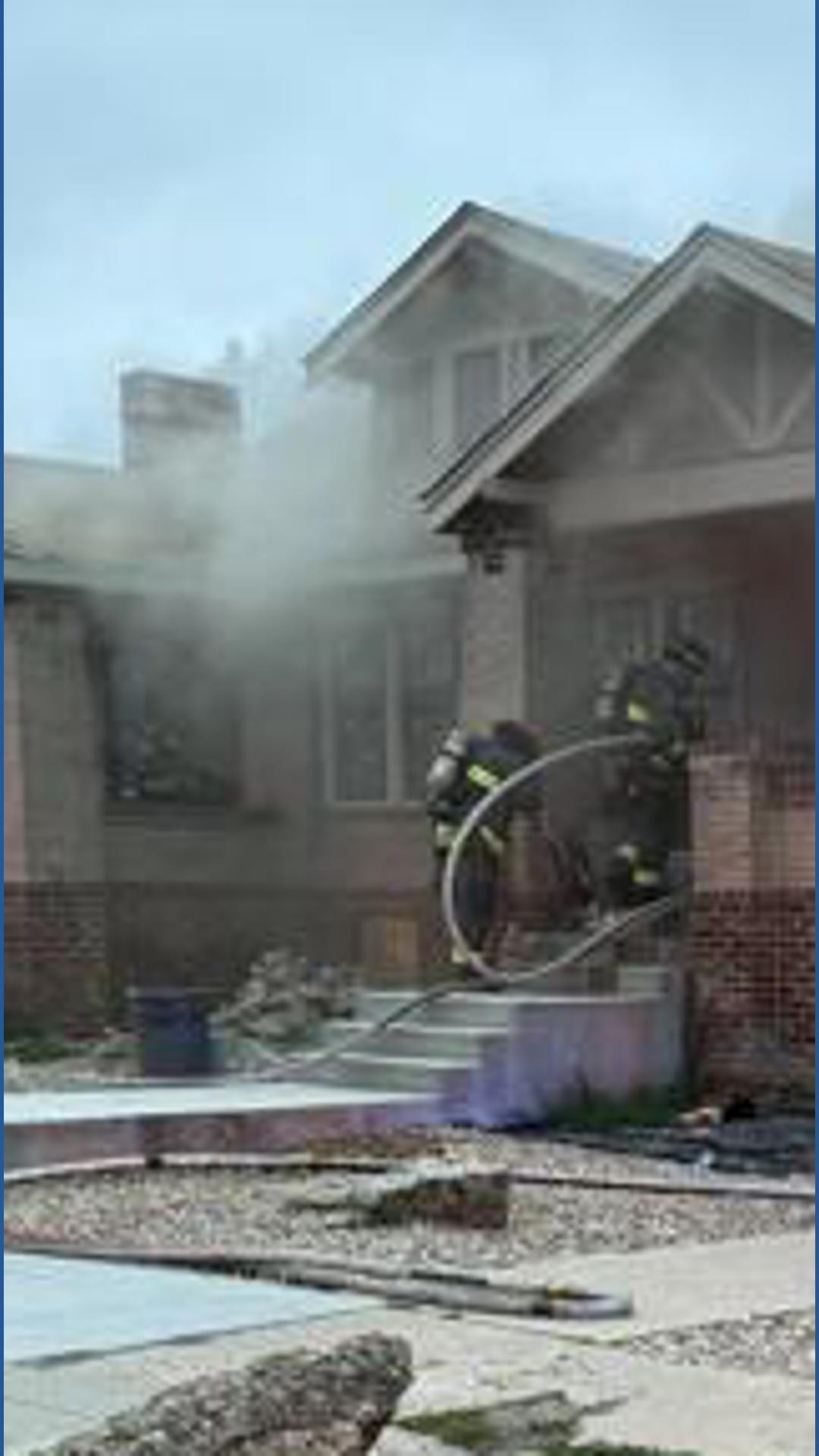 Crews battle house fire in Denver | 9news.com