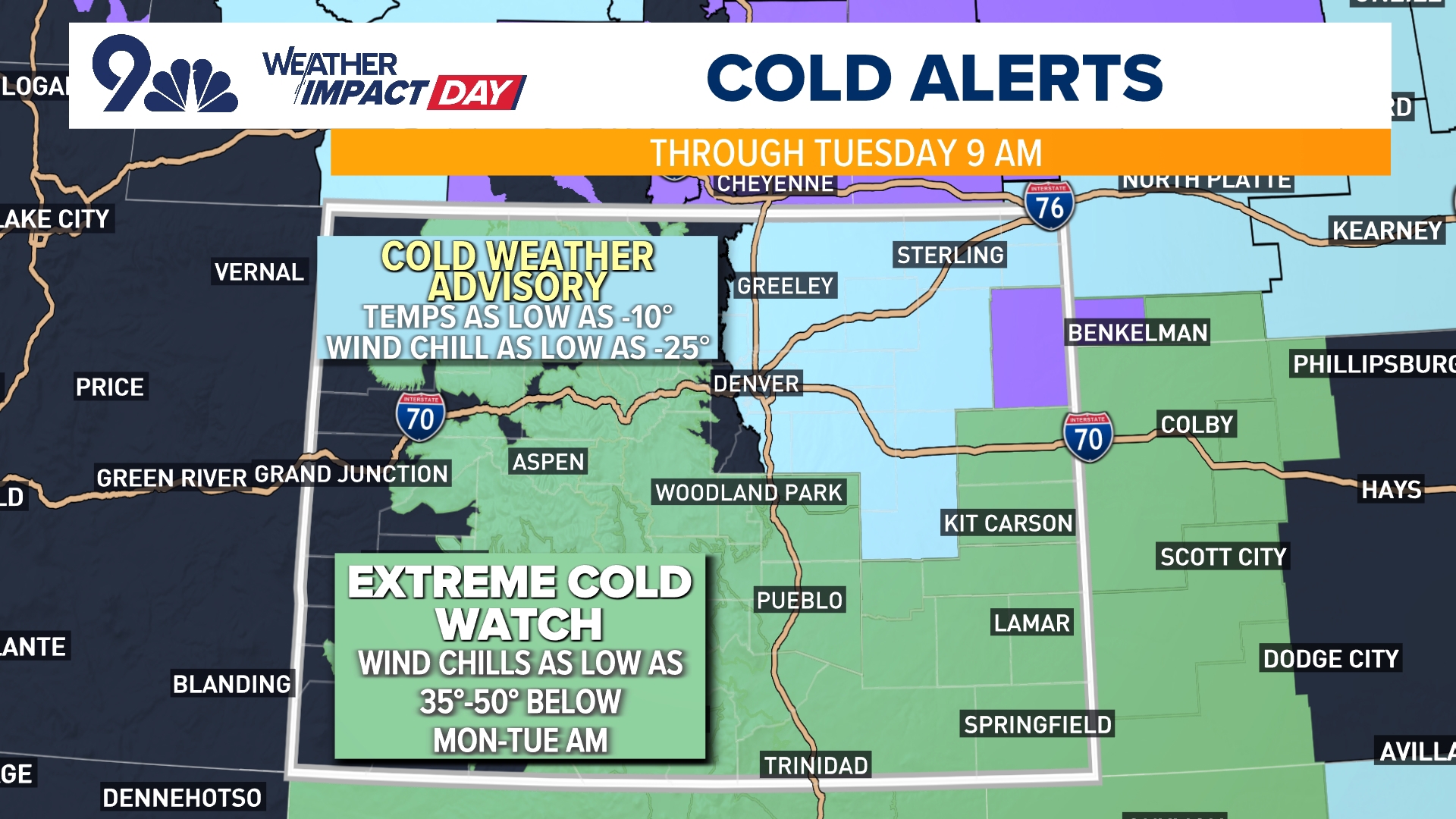 Arctic chill in Colorado: Freezing temperatures, more snow expected ...