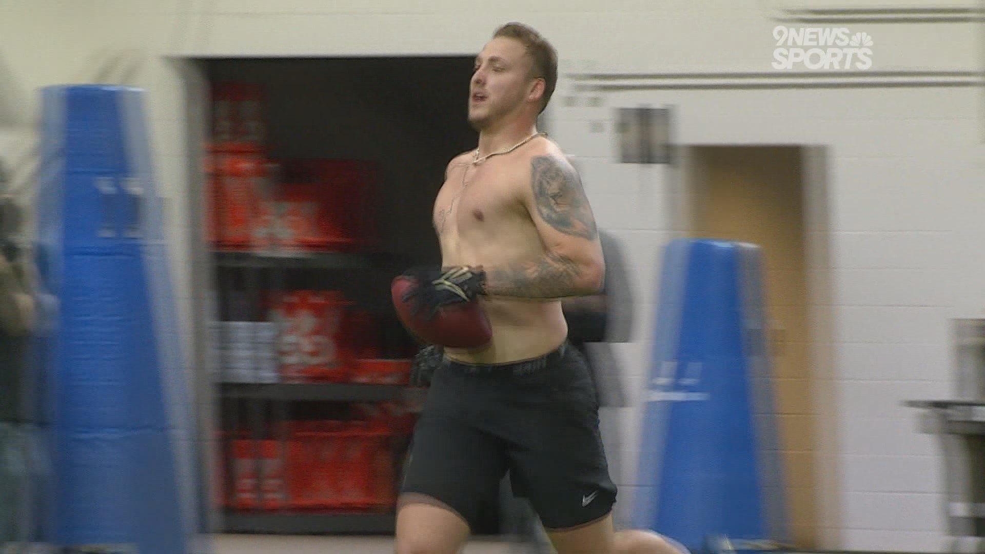 Ten college football players from CU, UNC and CSU-Pueblo participated in the Pro Day in Boulder on Wednesday.