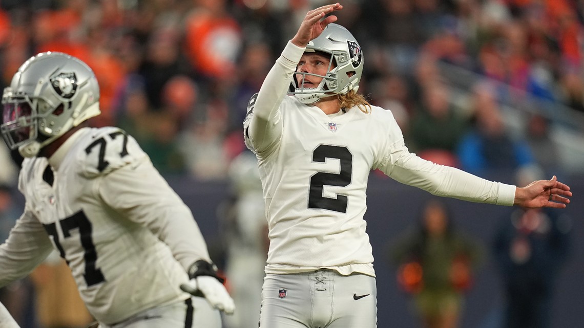 A Salute to Service towel is shown before an NFL football game between the Denver  Broncos and the Las Vegas Raiders in Denver, Sunday, Nov. 20, 2022. (AP  Photo/Jack Dempsey Stock Photo 