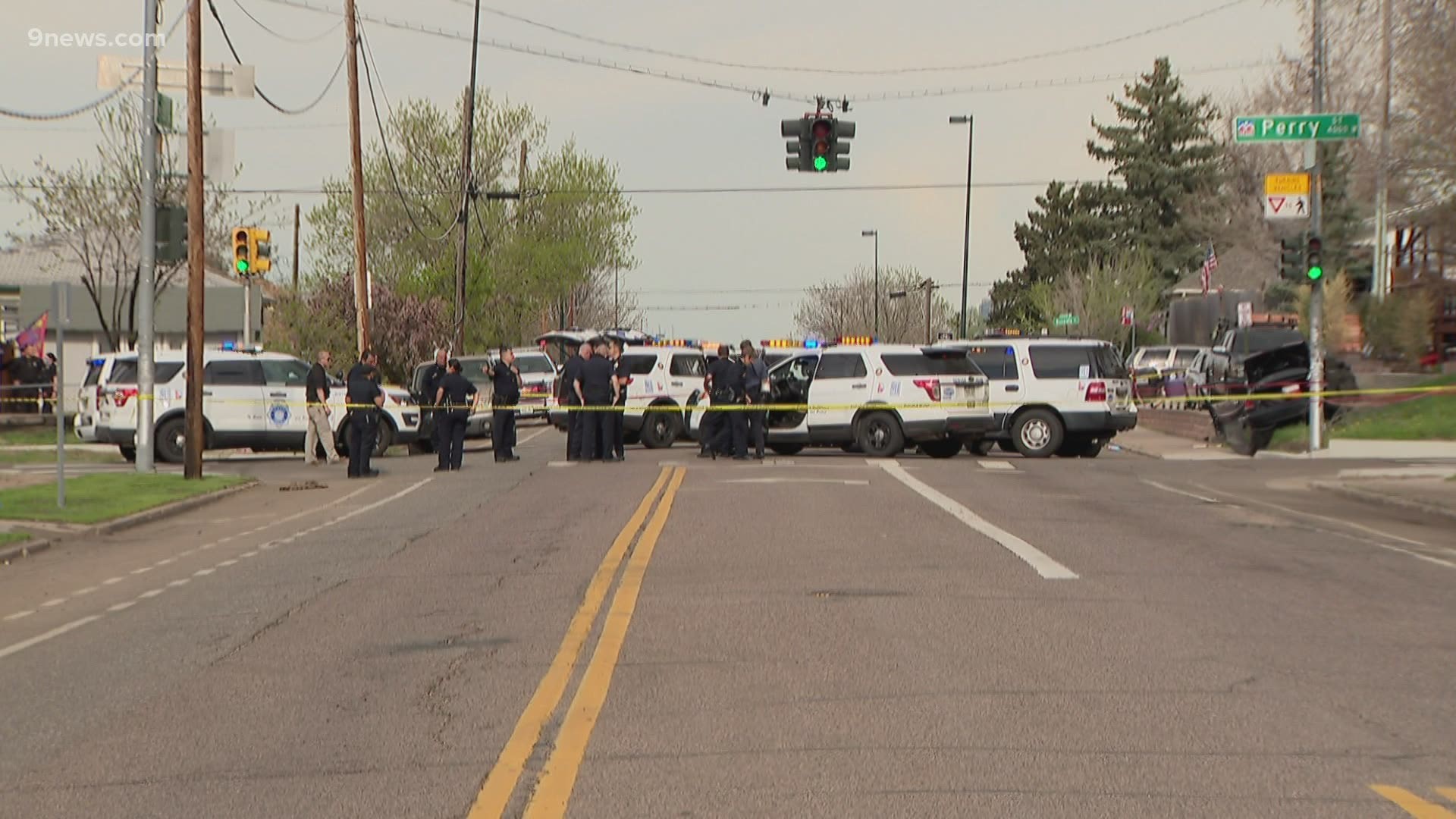 The shooting happened near West 1st Avenue and Perry Street in Denver's Barnum neighborhood.