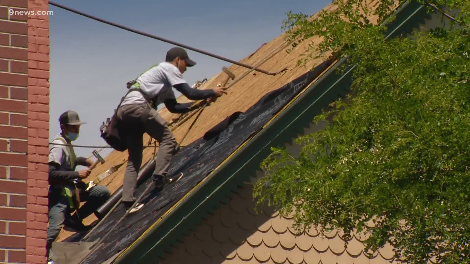 People hoping to get through to the state unemployment help line are instead reaching a Golden roofing company.