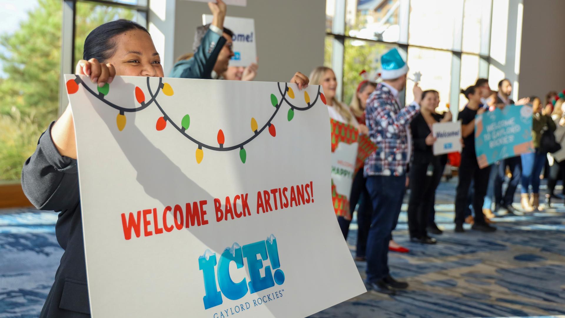 The exhibition will use more than 2 million pounds of ice to celebrate the 2004 holiday classic "The Polar Express."