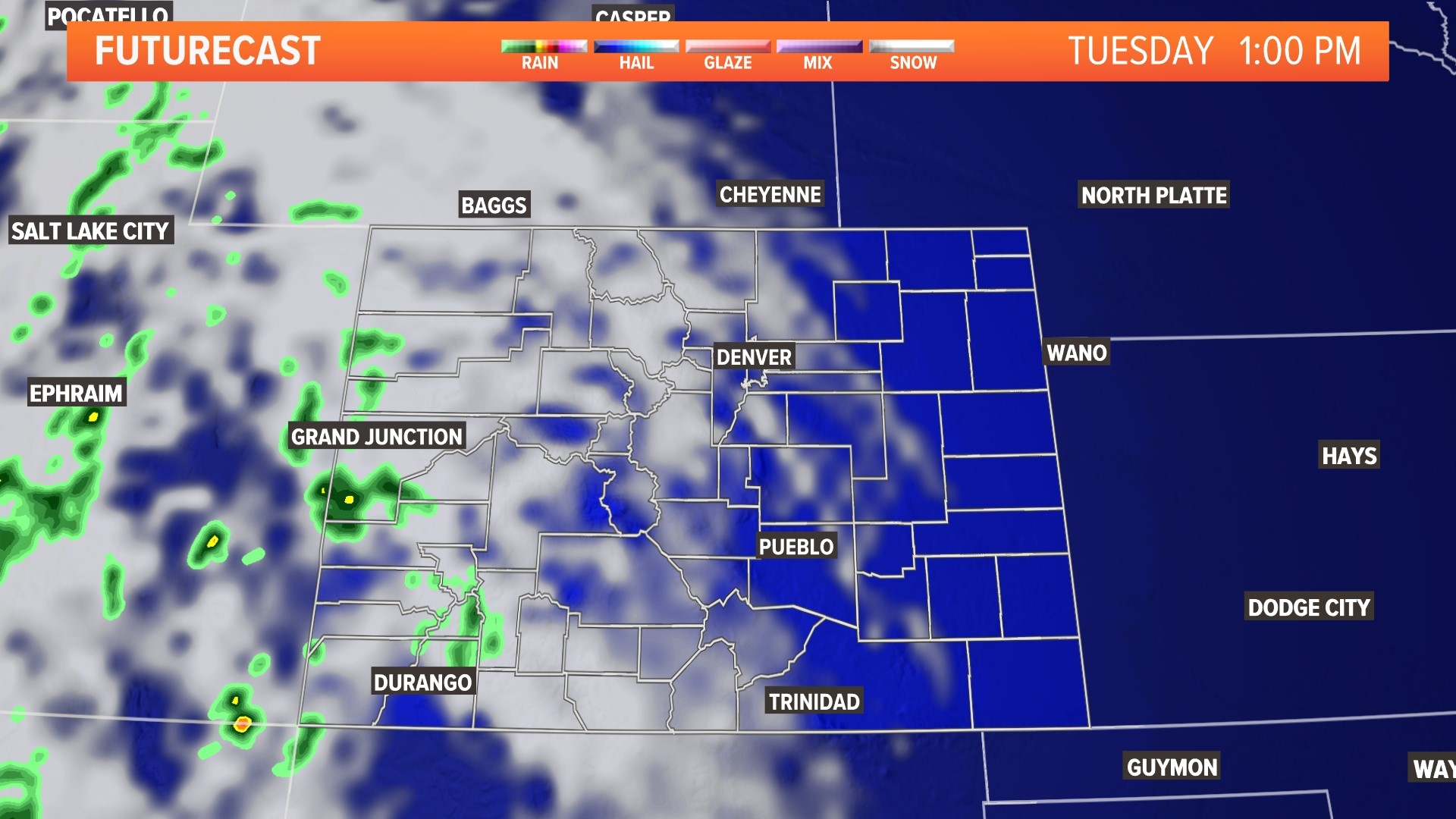 Scattered storms to the west, hot and dry in Denver | 9news.com